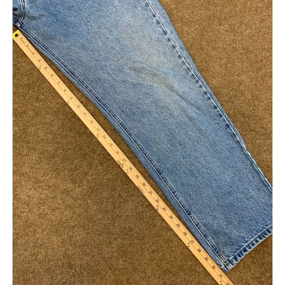 Carhartt Jeans Mens 42x32 Straight Fit Heavyweight Tapered B18 Workwear Denim - Picture 6 of 8